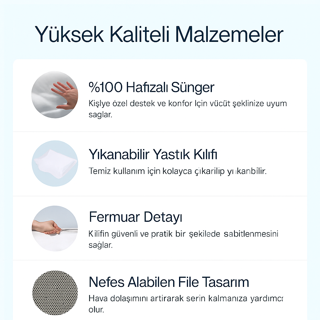 Hafızalı Omuz Boyun Ağrısı Giderici Yastık
